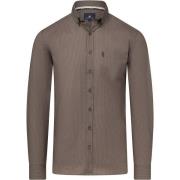 Overhemd Lange Mouw State Of Art Overhemd Print Bruin