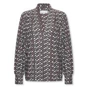 Overhemd Helena Hart Top 7674DOT Jozzy Print Dotty Wine