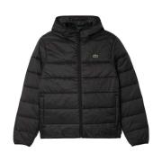 Donsjas Lacoste Water-Repellent Quilted Puffer Jacket Black