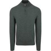 Trui Suitable Pine Knit Half Zip Trui Groen