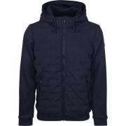 Blazer No Excess Jas Knitted Sleeve Navy