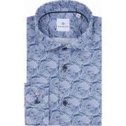 Overhemd Lange Mouw Blue Industry Overhemd Print Blauw