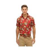 Overhemd Korte Mouw Superdry Chemise Hawaiian Print