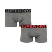 Korte Broek Superdry Caleçons lot de deux coupe caleçon gris
