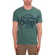 T-shirt Korte Mouw Superdry T-shirt Copper Label Script