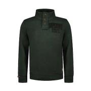 Trui Superdry Pull Vintage Athletic Henley gris
