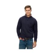 Sweater Superdry Sweat-shirt Merchant col rond bleu