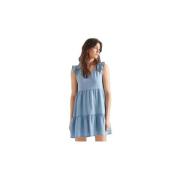 Korte Jurk Superdry Robe Tinsley à volants bleu mi-délavé