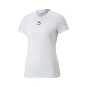 T-shirt Korte Mouw Puma T-shirt Classics Slim blanc