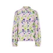 Overhemd Y.a.s YAS Noos Asina Shirt - Pale Lilac/Wilma