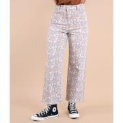 Broek Oxbow Bedrukte twill broek SANDLILY