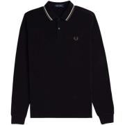 Polo Shirt Lange Mouw Fred Perry Long Sleeve Twin Tipped Polo Shirt Bl...