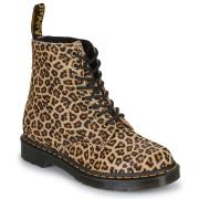 Laarzen Dr. Martens 1460 Pascal Light Tan Mini Leopard Spot Hair On