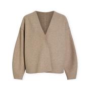 Mantel Vila Noos Juice Loose Jacket - Natural Melange