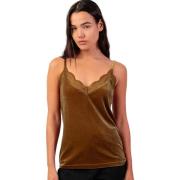 Top Admas Fluwelen tanktop met dunne bandjes Velour And Lace