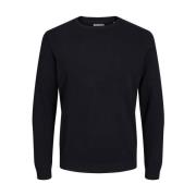 Trui Jack &amp; Jones 12250588 BASIC KNIT CREW-BLACK
