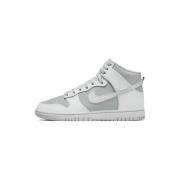 Hoge Sneakers Nike Dunk High Retro Grey White