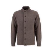 Vest Barbour Essential Elbow-Patch Cardigan - Dark Stone