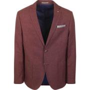 Blazer Suitable Colbert Leek Structure Bordeaux