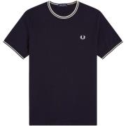 T-shirt Korte Mouw Fred Perry Fp Twin Tipped T-Shirt