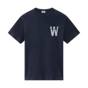 T-shirt Korte Mouw Woolrich -
