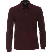 T-shirt Casa Moda Polo LS Bordeaux Rood