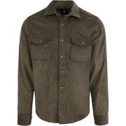 Sweater Suitable Overshirt Corduroy Donkergroen