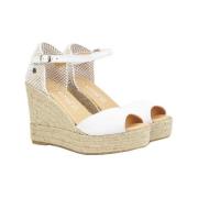 Espadrilles La Valeta Charlene Peep Toe Blanco
