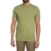 T-shirt Korte Mouw Timberland Slim Fit T-shirt met geborduurd logo