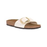 Slippers BIRKENSTOCK MADRID BIG BUCKLE PEARL WHITE CALZ S