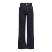 Straight Jeans Only 15352206 MADISON WIDE-DARK BLUE DENIM