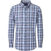 Overhemd Lange Mouw Casa Moda Overhemd Ruiten Blauw