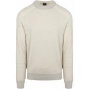 Sweater BOSS Trui Akajer Ecru
