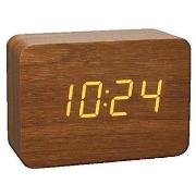 Klokken Tfa Réveil numérique CloCco 60.2549.08 marron clair