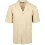 Overhemd Lange Mouw Marc O'Polo Crèpe Overhemd Short Sleeves Beige