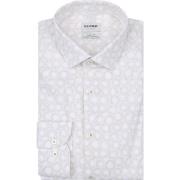 Overhemd Lange Mouw Olymp Overhemd Level 5 Print Beige