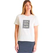 T-shirt Korte Mouw Lisca T-shirt met slipe mouwen Sun Sea Fun ZOMERTIJ...