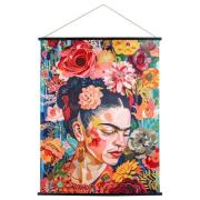 Posters Signes Grimalt Oprolbaar Canvas Vrouw Bloemen