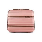 Koffer Solier Kuferek Podrózny Maly Abs Stl957 Rózowy