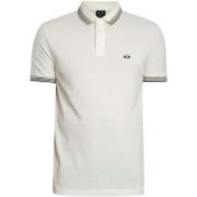 Polo Shirt Korte Mouw EAX Slim fit poloshirt met gestreepte kraag