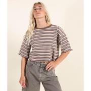 T-shirt Korte Mouw Oxbow Croptop BISTRIPES