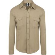 Overhemd Lange Mouw Profuomo Overshirt Western Groen