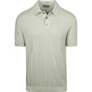 Polo Shirt Korte Mouw Suitable Knitted Jacquard Polo Lichtgroen