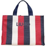 Boodschappentas Liu Jo L TOTE STRIPED CANVAS 2A6026 T2176