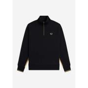 Trui Fred Perry Stripe tape half zip sweathshirt