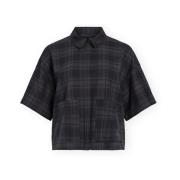 Overhemd Vila Sina Check Shirt - Navy Blazer/Checks