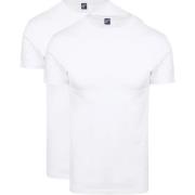 T-shirt Alan Red Oakville T-shirt Wit (2Pack)