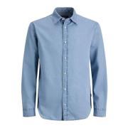 Overhemd Lange Mouw Jack &amp; Jones 12293302 BLUEELIAS-LIGHT BLUE DEN...