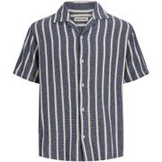 Overhemd Korte Mouw Jack &amp; Jones Coba Stripe Resort Shirt