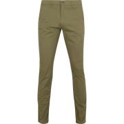 Broek Suitable Chino Plato Light Olive